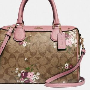 Coach Bags - Coach Mini Bennett Satchel Signature Canvas Floral Coach Bags - Coach Mini Bennett Satchel Signature Canvas Floral